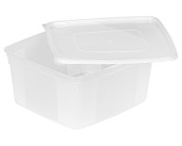 Modulus souples lot de 6 bacs GN 1/6 polypropylène 176x162x85 mm avec couvercles