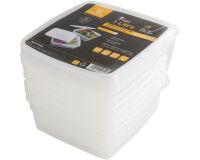 Modulus souples lot de 6 bacs GN 1/6 polypropylène 176x162x60 mm avec couvercles