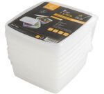 Modulus souples lot de 6 bacs GN 1/6 polypropylène 176x162x110 mm avec couvercles