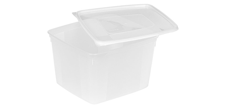 Modulus souples lot de 6 bacs GN 1/6 polypropylène 176x162x110 mm avec couvercles