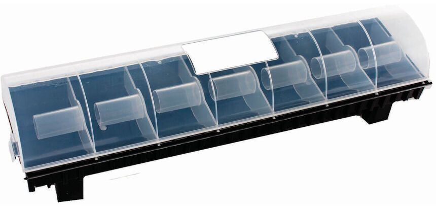 distributeur pour 7 rouleaux d'étiquettes 44.5x13x11.5 cm