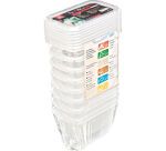 lot de 8 bacs Modulus rigides en polypropylène GN 1/9 avec couvercles - 0.8