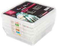 lot de 4 bacs Modulus rigides en polypropylène GN 2/3 avec couvercles - 12