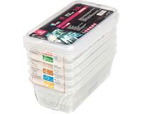 lot de 5 bacs Modulus rigides en polypropylène GN 1/3 avec couvercles - 3.5