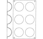 Gastroflex plaque GN 1/3 325x176 de 6 demi-sphères 7 cm