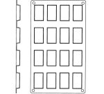 Gastroflex plaque GN 1/3 325x176 de 16 financiers 4.9x2.6 cm