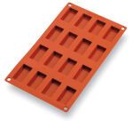 Gastroflex plaque GN 1/3 325x176 de 16 financiers 4.9x2.6 cm