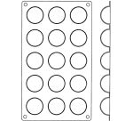 Gastroflex plaque GN 1/3 325x176 de 15 demi-sphères 4.3 cm