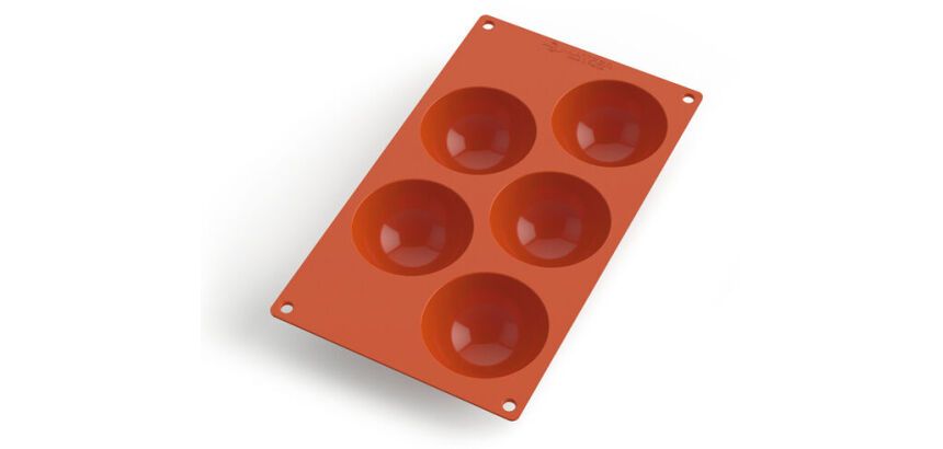 Gastroflex plaque GN 1/3 325x176 de 5 demi-sphères 8 cm