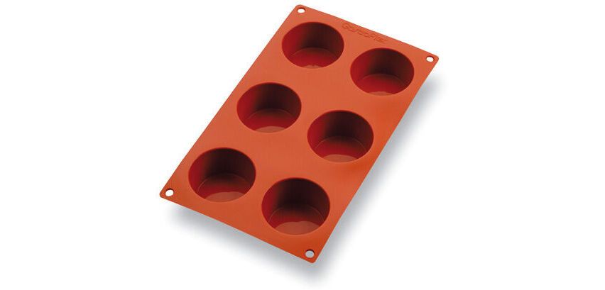Gastroflex plaque GN 1/3 325x176 de 6 muffins 7 cm