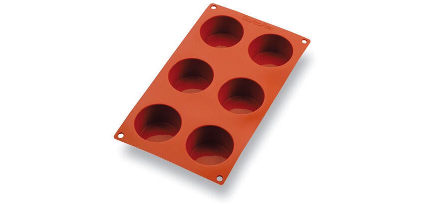 Gastroflex plaque GN 1/3 325x176 de 6 muffins 7 cm