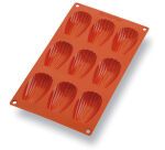 Gastroflex plaque GN 1/3 325x176 de 9 madeleines 6.8x3.8 cm