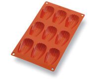 Gastroflex plaque GN 1/3 325x176 de 9 madeleines 6.8x3.8 cm
