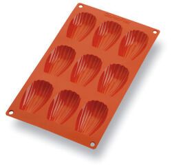 Gastroflex plaque GN 1/3 325x176 de 9 madeleines 6.8x3.8 cm