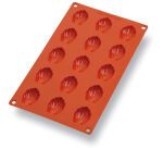 Gastroflex plaque GN 1/3 325x176 de 15 mini madeleines 4.4x3.4 cm
