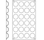 Gastroflex plaque GN 1/3 325x176 de 24 petits fours ronds 3.7 cm