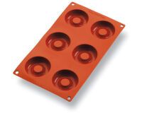 Gastroflex plaque GN 1/3 325x176 de 6 savarins 6.5 cm
