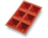 Gastroflex plaque GN 1/3 325x176 de 6 pyramides 7x7x4 cm