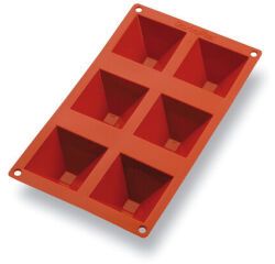 Gastroflex plaque GN 1/3 325x176 de 6 pyramides 7x7x4 cm