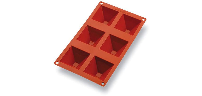Gastroflex plaque GN 1/3 325x176 de 6 pyramides 7x7x4 cm