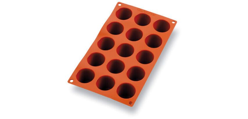 Gastroflex plaque GN 1/3 325x176 de 15 darioles rondes 4.5 cm