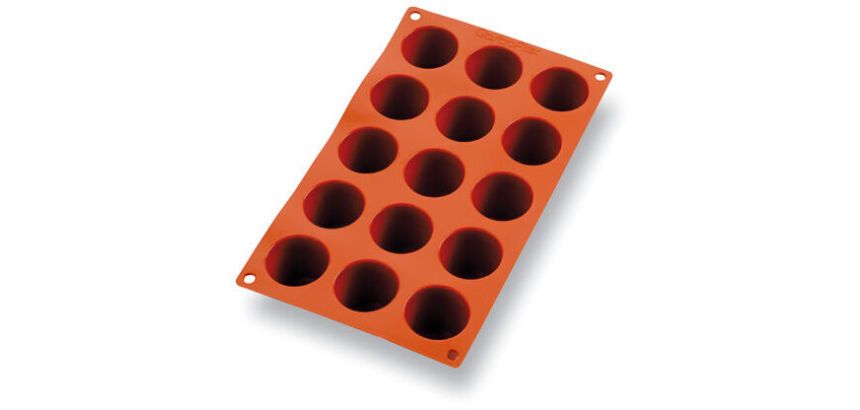 Gastroflex plaque GN 1/3 325x176 de 15 darioles rondes 4.5 cm
