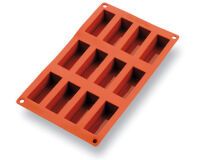 Gastroflex plaque GN 1/3 325x176 de 12 mini-cakes 7.5x3 cm