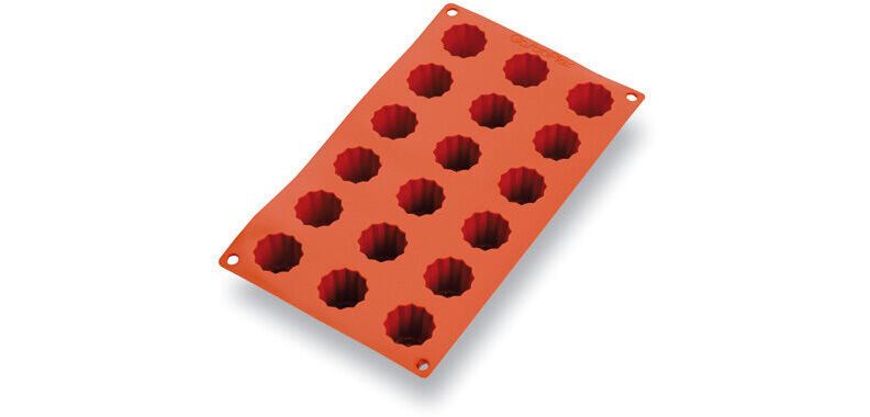 Gastroflex plaque GN 1/3 325x176 de 18 cannelés bordelais 3.5 cm