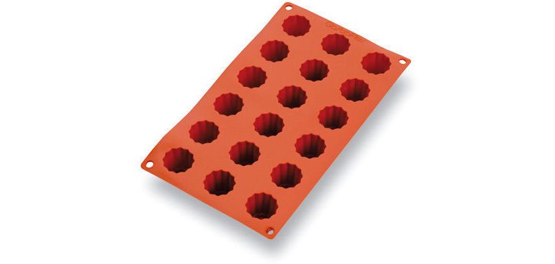 Gastroflex plaque GN 1/3 325x176 de 18 cannelés bordelais 3.5 cm