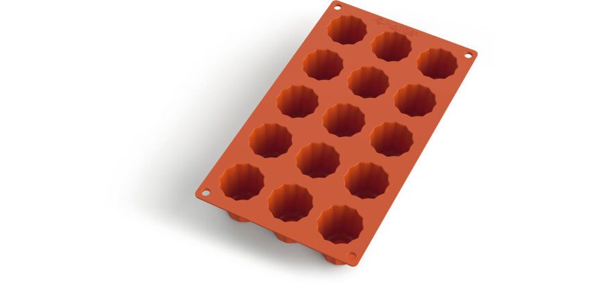 Gastroflex plaque GN 1/3 325x176 de 15 cannelés bordelais 4.5 cm