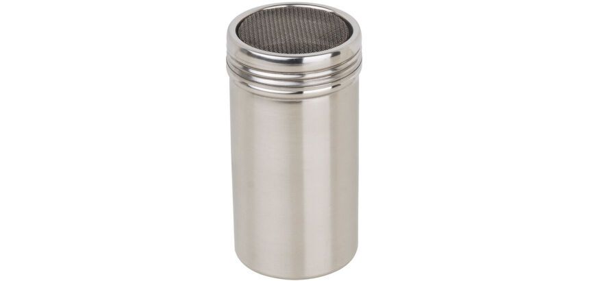 saupoudreuse à tamis vissant inox maille 0.23