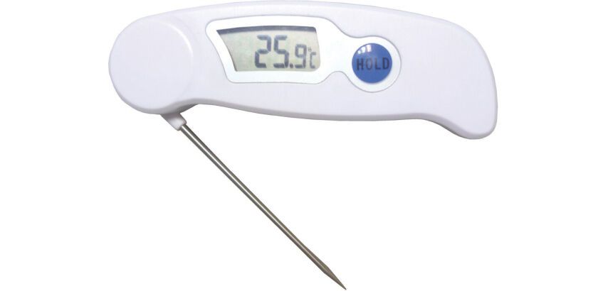 thermomètre de cuisson compact sonde repliable IP65 de -50° à +300° c