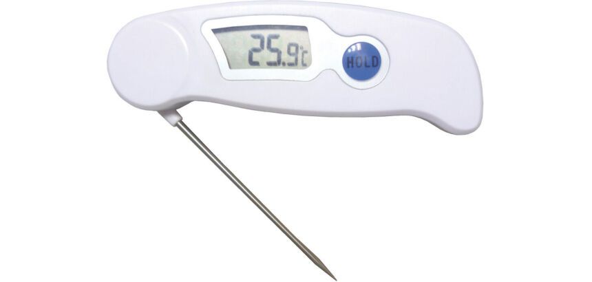 thermomètre de cuisson compact sonde repliable IP65 de -50° à +300° c