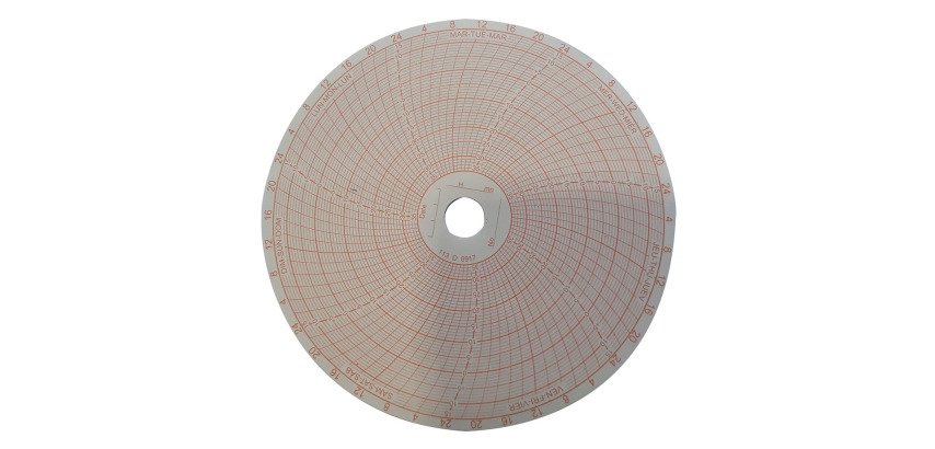 100 diagrammes pour enregistreur de -35 °C à +15 °C