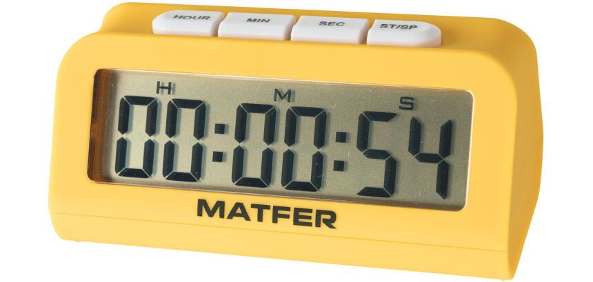 minuteur 24h petit modèle à poser affiche heures, minutes et secondes