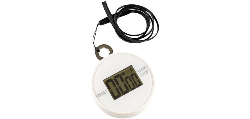 minuteur digital rond 99 minutes avec dragonne de cou