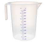 pot polypropylène gradué 1/10 translucide 5 L