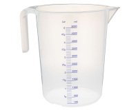 pot polypropylène gradué 1/10 translucide 5 L