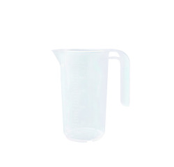 pot polypropylène gradué 1/10 translucide 0.25 L