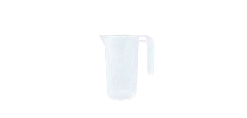 pot polypropylène gradué 1/10 translucide 0.25 L