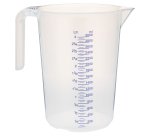 pot polypropylène gradué 1/10 translucide 3 L