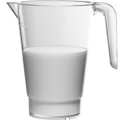 Matfer pichet copolyester cristal empilable gradué dl, cl et ml 1 L