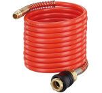 tuyau spirale 5m avec 2 raccords rapides pour pistolet et compresseur
