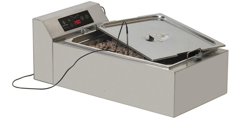 Choco 22 T tempéreuse rectangulaire à eau capacité 20 litres GN 1/1 53x32.5x26 cm