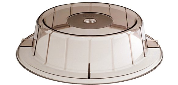 cloche assiette coloris fumé pour assiette ø 25/27 cm