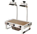 lampe à sucre double 2x500 watts ampoules vitrocéramiques GN 1/1 53x32.5 cm