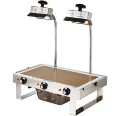 lampe à sucre double 2x500 watts ampoules vitrocéramiques GN 1/1 53x32.5 cm