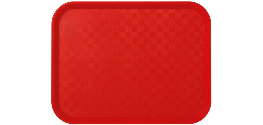 Plateau fast food 35 x 27 cm - rouge