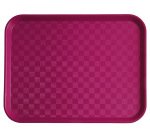 Plateau fast food 35 x 27 cm - fuchsia