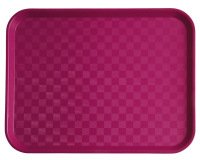 Plateau fast food 35 x 27 cm - fuchsia